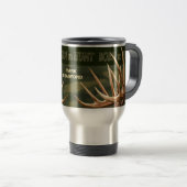 NÉ À LA CHASSE - VOYAGE MUG - LES ANTLERS DE CERFS (Devant droit)