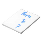 " Né à la question " Bloc-notes (Tourné)