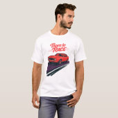 Né à Race 1967 Chevrolet Camaro T-Shirt (Devant entier)
