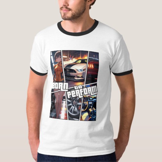 Né à Race, Racing Car T-shirt (Devant)