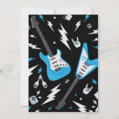 Né à ROCK Baby shower Invitation, Invitation de gu (Dos)