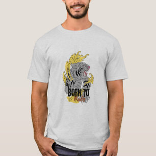 Né à Rule-Fierce Tiger 👕 t-shirt graphique homme