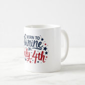 Né à Shine le 4 juillet Mug (Devant droit)