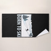 Né à Ski Sports d'hiver (Serviette de bain)