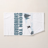 Né À Snownoard Sports Hiver (Serviette à main)