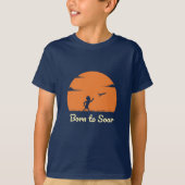 Né à Soar - Inspirational Retro Sunset T-Shirt (Devant)