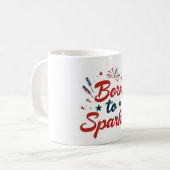 Né à Sparkle Patriotic Mug (Devant gauche)