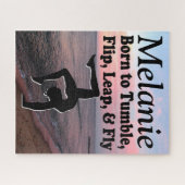 NÉ À TUMBLE PERSONNALISÉ GYMNAST PUZZLE (Horizontal)