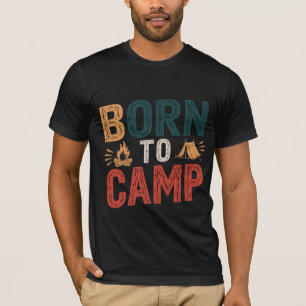 NÉ au CAMP - Aventure Await   T-shirt Camping