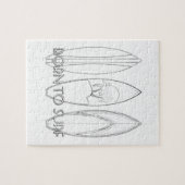 Né Au Surf Puzzle Coloriage Adulte (Horizontal)