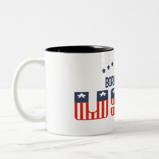 Né aux USA Patriotic Mug (Gauche)