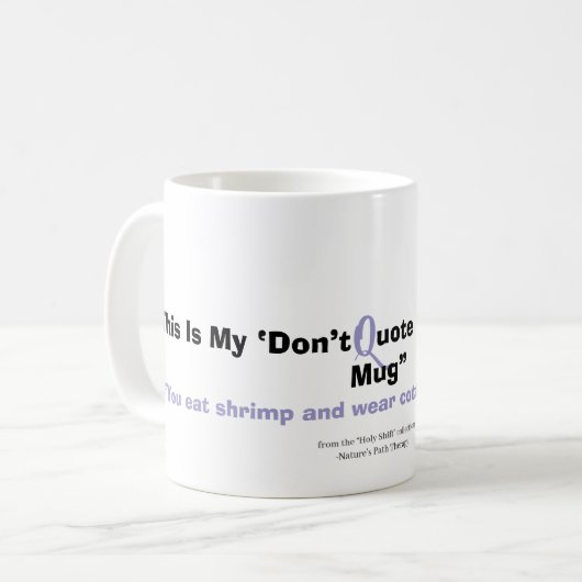 Ne citez pas Leviticus sur moi - Drôle Mug (Devant gauche)