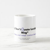 Ne citez pas Leviticus sur moi - Drôle Mug (Centre)