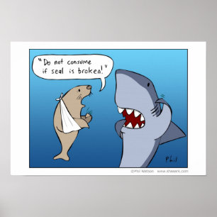 Ne consommez pas si le joint est cassé - affiche