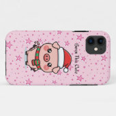Né Cute | Coque iPhone 11 Mini Cochon Mignon (Dos (Horizontal))