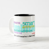 Né dans l'année de Rooster Personnalité Traits Mug (Devant gauche)