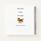 Né dans l'année du journal du bébé tigre (Dos)