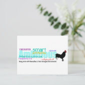 Né dans Rooster Année Personnalité Carte postale 1 (Debout devant)