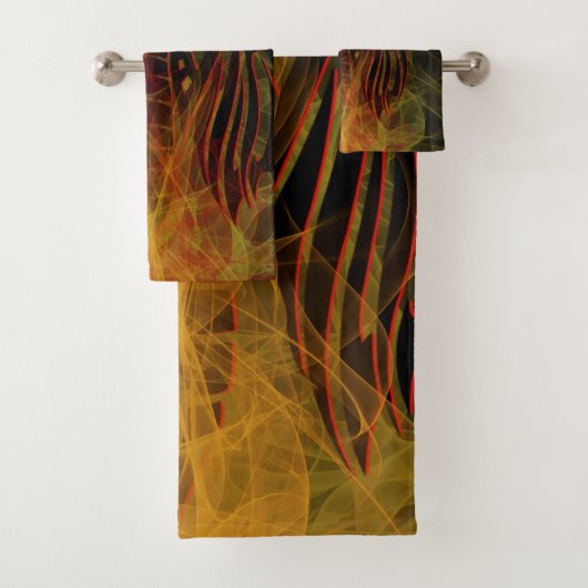 Né De L'Ensemble De Serviettes De Bain Fire Dragon (En situation)