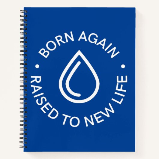 Né de nouveau Carnet Spiral Baptême (Devant)