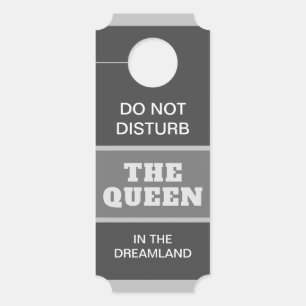 Ne Dérangez Pas La Reine Affichette de porte