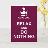 Ne détendez et faites rien carte foncée de claret (Fleur jaune)