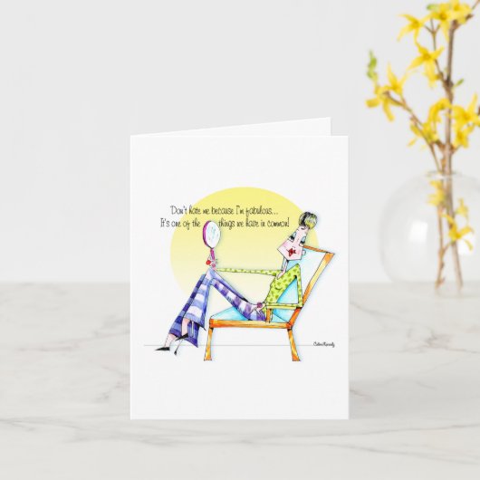 Ne détestez pas la carte (Fleur jaune)