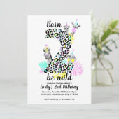 Né deux être sauvage 2e invitation anniversaire (Debout devant)