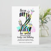 Né deux être sauvage 2e invitation anniversaire (Debout devant)