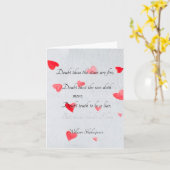 "Ne doute jamais de mon amour," Carte de Shakespea (Fleur jaune)