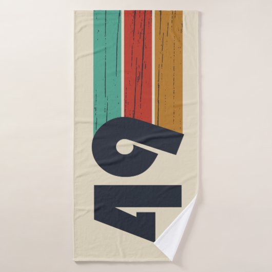 né en 1949 anniversaire vintage (Serviette de bain)