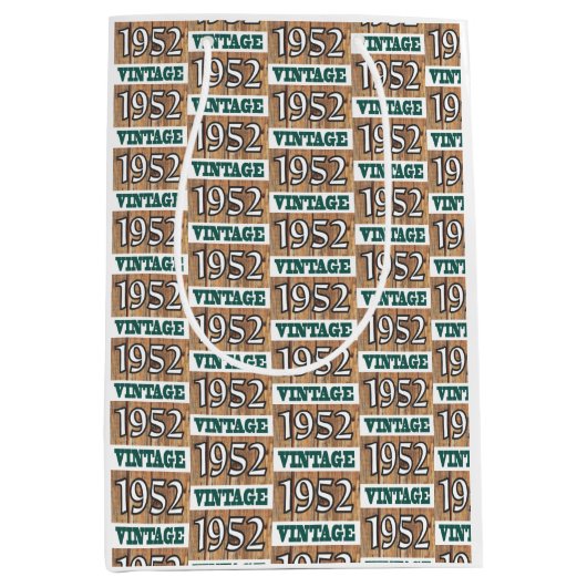 Né en 1952 sac cadeau moyen (Devant)