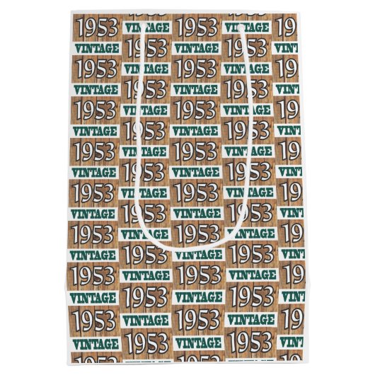 Né en 1953 sac cadeau moyen (Dos)