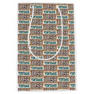 Né en 1955 sac cadeau moyen