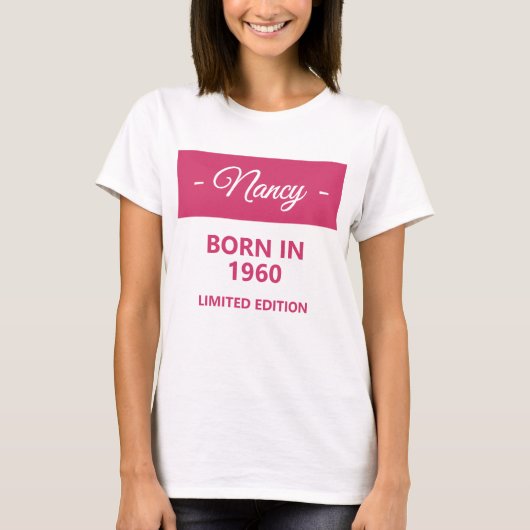 Né en 1960 Vivifying Birthday T-Shirt (Devant)
