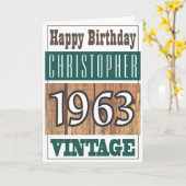 Né en 1963 Carte de voeux (Fleur jaune)