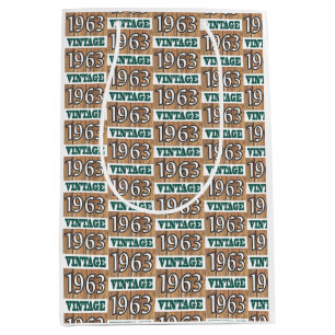 Né en 1963 sac cadeau moyen