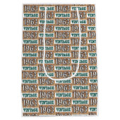 Né en 1963 sac cadeau moyen (Dos)