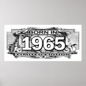 Né En 1965 Édition Limitée Poster (Devant)