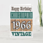 Né en 1966 Carte de voeux (Devant)