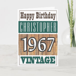 Né en 1967 Carte de voeux