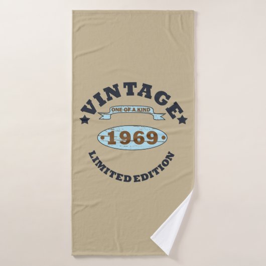 Né en 1969 cadeau d'anniversaire vintage (Serviette de bain)