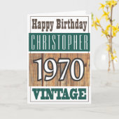 Né en 1970 Carte de voeux (Fleur jaune)