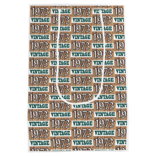 Né en 1973 sac cadeau moyen (Dos)