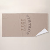 Né en 1977 anniversaire vintage (Serviette de bain)