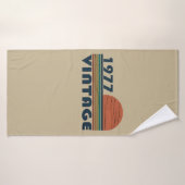 Né en 1977 cadeau d'anniversaire vintage (Serviette de bain)