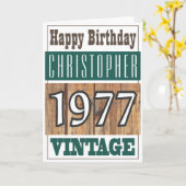 Né en 1977 Carte de voeux (Fleur jaune)