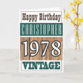 Né en 1978 Carte de voeux (Fleur jaune)