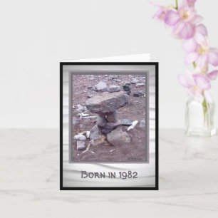 Né en 1982 Anniversaire faits amusants Carte
