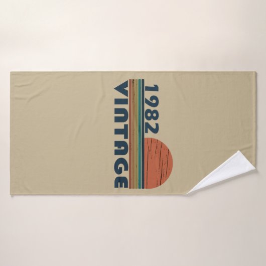 Né en 1982 cadeau d'anniversaire vintage (Serviette de bain)